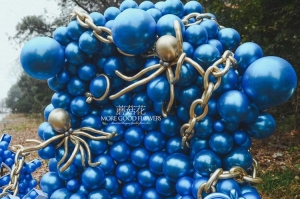 蓝色海洋主题气球造型-成都气球造型培训班
