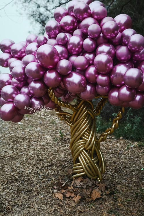 气球造型树-成都蘑菇花花艺培训机构
