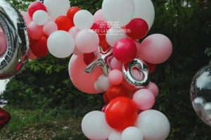 求婚主题气球造型图片-气球造型培训
