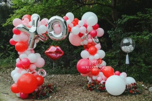 求婚主题气球造型图片-气球造型培训