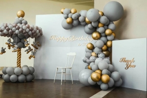 小朋友生日宴气球造型装饰图片-成都生日气球装饰