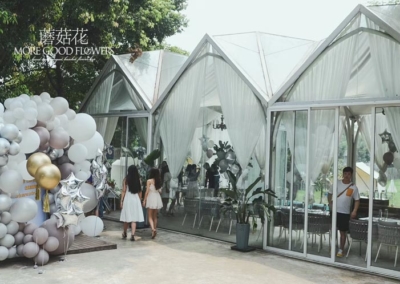 三圣乡青丘花园气球造型布置-成都蘑菇花花艺培训机构(4)